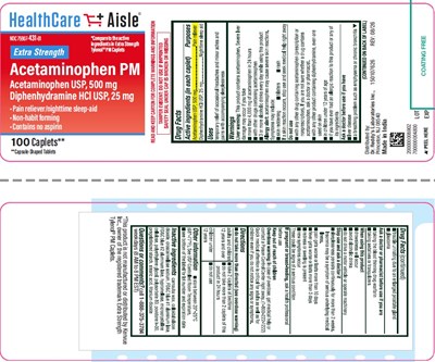 Acetaminophen Pm (100 Caplets bottle label)